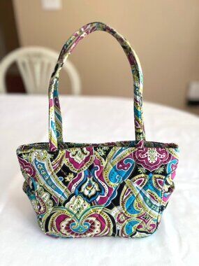 VERA BRADLEY | Bella Paisley Silk Quilted Handbag